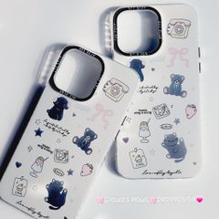 Case Ốp điện thoại iPhone Gấu Mèo Chó Nền Trắng Hologram Music sing a Song iPhone 11/12/13/14/15/Pro/Promax