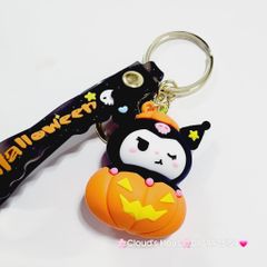 Móc Khóa Kuromi Đen dây Halloween