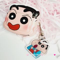 Cover Case Vỏ bảo vệ Airpod Cu Shin phao gợn sóng kèm móc khóa Airpod 1/2/3/Pro/Pro2