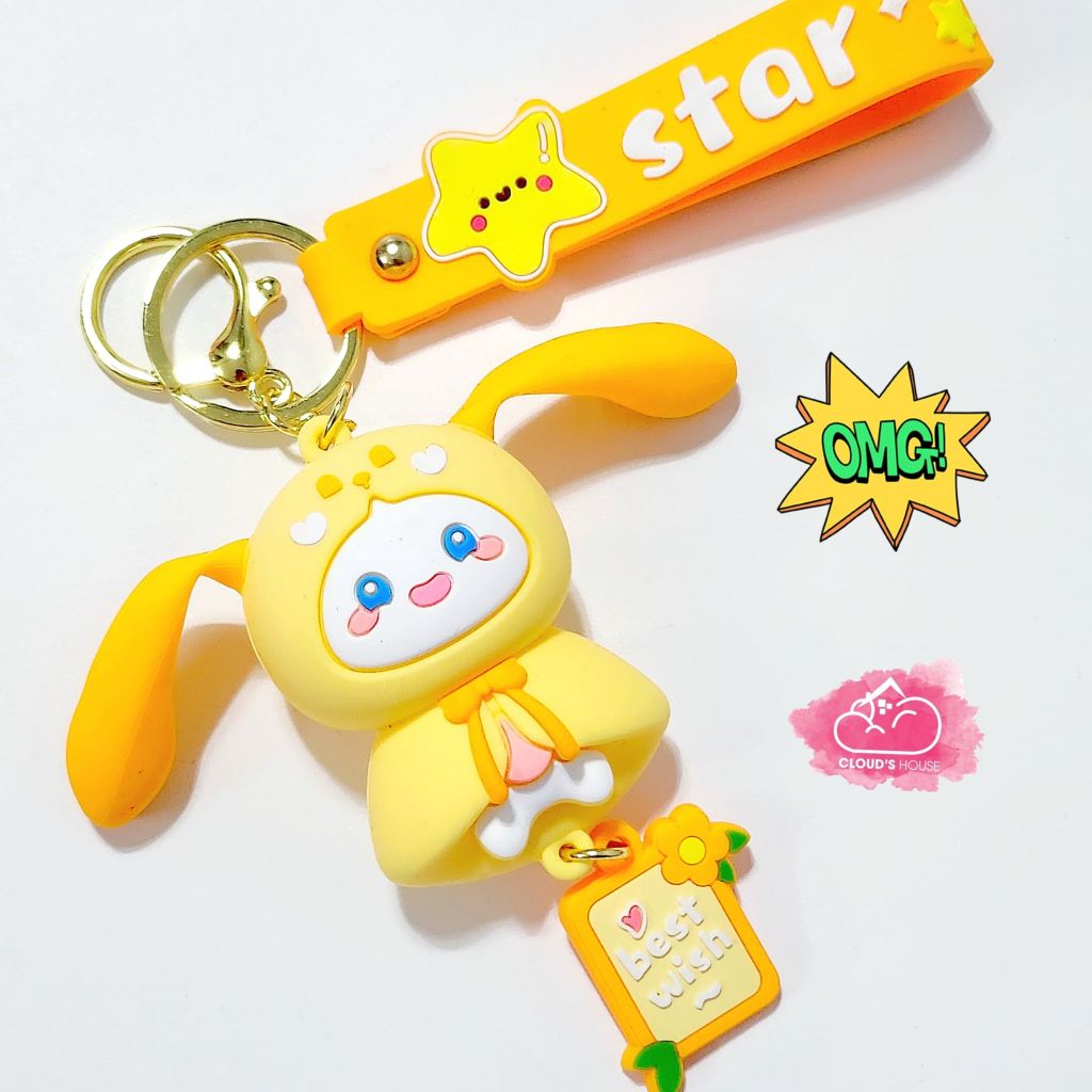 Móc khóa Điều ước Best wish Star