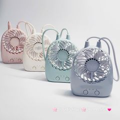 Mini Fan - Quạt Cầm Tay - Để Bàn Có Dây Xách Du Lịch