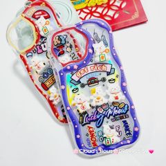 Case Ốp điện thoại iPhone Mèo Hologram icon nổi Phao chống Shock iPhone 11/12/13/14/15/Pro/Promax - TẾT