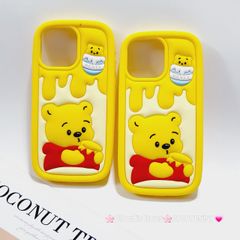 Case Ốp điện thoại iPhone Su dẻo Gấu Pooh Mật Ong iPhone 11/12/13/14/15/Pro/Promax