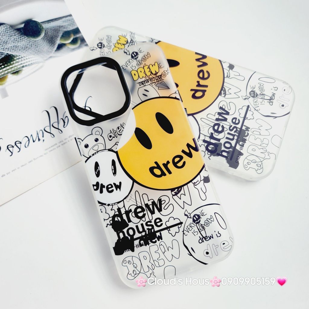 Case Ốp điện thoại iPhone Nhám Drew iPhone X/Xs/XSM/11/12/13/14/15/Plus/Pro/Promax