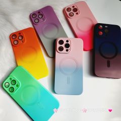 Case Ốp điện thoại iPhone IRIS Ombre Likgus Silicone Bảo vệ Cam Magsafe iPhone 14Promax