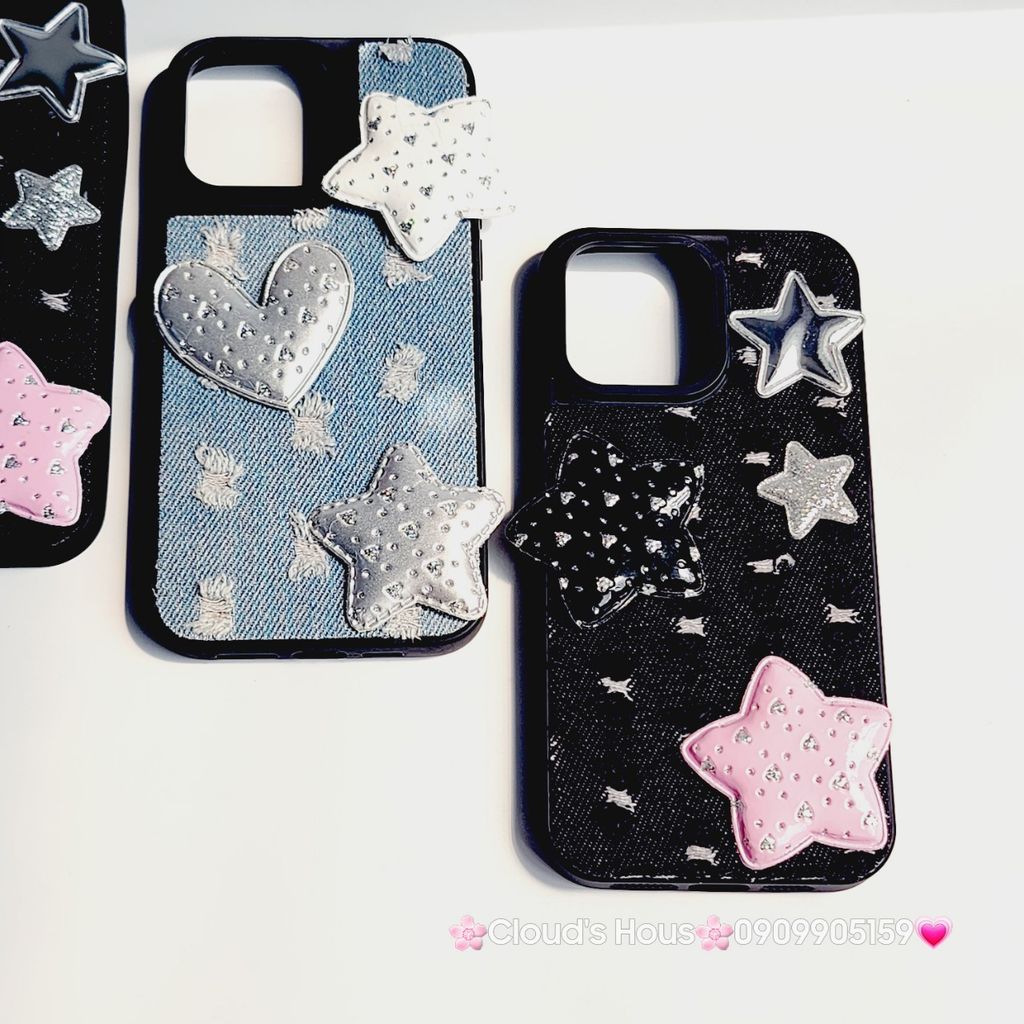 Case Ốp điện thoại iPhone Jeans Ngôi Sao Nổi Cá Tính cá tính iPhone 7+/8+/X/Xs/XSMax/11/12/13/14/15/Pro/Promax