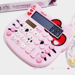 Máy Tính Hello Kitty Màu Hồng Nhạt Mặt Tròn KT-2288A ( nhỏ)