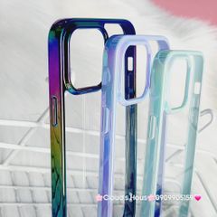Case Ốp điện thoại iPhone X&M Trong viền hologram bóng iPhone 14Promax/ 15Promax (5 mẫu)