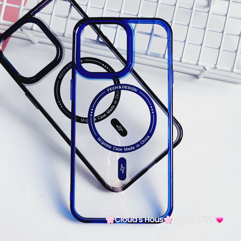 Case Ốp điện thoại iPhone X&M Trong viền hologram bóng iPhone 14Promax/ 15Promax (5 mẫu)