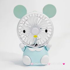 Mini Fan - Quạt Cầm Tay - Để Bàn Voi Mặc Yếm