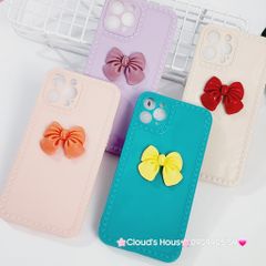 CASE IPHONE ICON NỔI Bóng Nơ Xinh Xắn