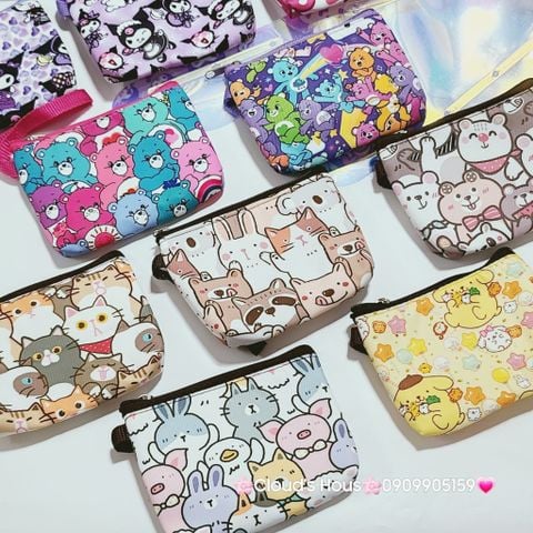Bóp ví vải hình kute hàng thái (tặng kèm tai nghe)