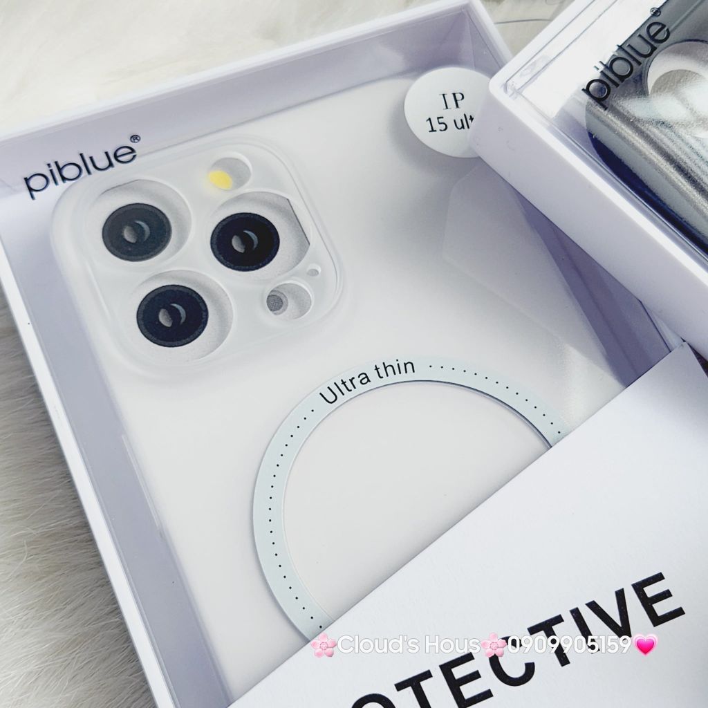 Case Ốp điện thoại iPhone Piblue chính hãng Nhám siêu mỏng Magsafe iPhone 15Promax