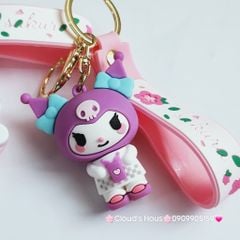 Móc Khoá Kuromi & Melody dây Sakura Adorable