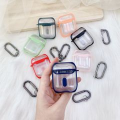 Cover Case Vỏ bảo vệ Airpod Trong Nhám Viền Màu Airpod 1/2/3/Pro/Pro2