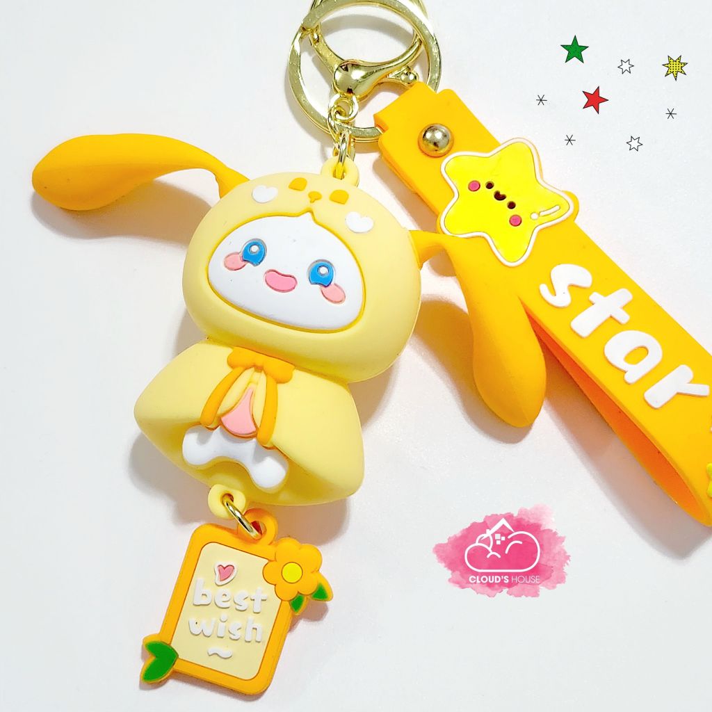 Móc khóa Điều ước Best wish Star