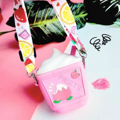 TÚI ĐEO CHÉO SILICONE LY NƯỚC TRÁI CÂY