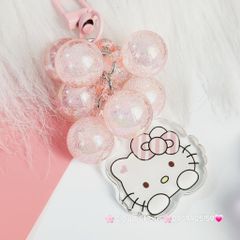 Vòng charm đeo airpod hạt bling bling kèm charm kute - chùm nho