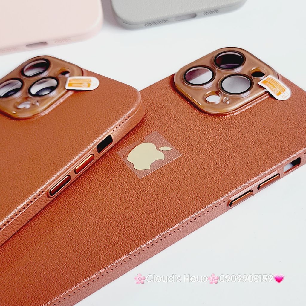 Case Ốp điện thoại iPhone Da Trơn Basic Bảo Vệ Camera iPhone 11/12/13/14/15/Pro/Promax