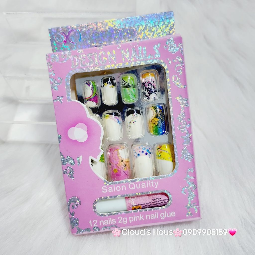 Bộ Móng Giả 12 móng nhiều mẫu -Nail
