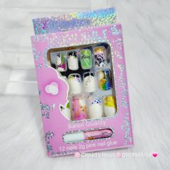Bộ Móng Giả 12 móng nhiều mẫu -Nail