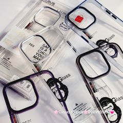 Case Ốp điện thoại iPhone Likgus Kính Trong KingKong viền màu Camera iPhone 15/16/Pro/Plus/Promax