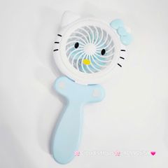 Mini Fan - Quạt Cầm Tay Hello Kitty Xanh dương