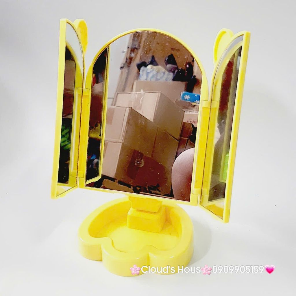 Gương Để Bàn Có Nắp Kèm Để Phụ Kiện