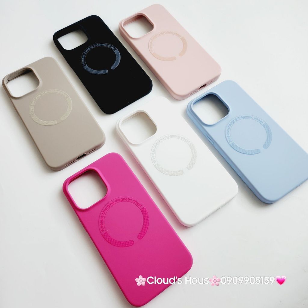 Case Ốp điện thoại iPhone Silicone Magsafe Basic iPhone 11/12/13/14/15/Plus/Pro/Promax