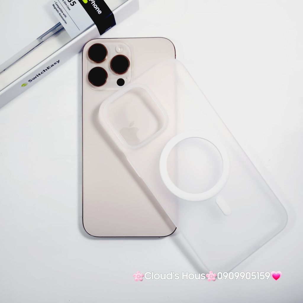 Case Ốp điện thoại iPhone Switcheasy Ultra Slim Nhám Lụa Siêu Mỏng Magsafe 0.35mm 16/Plus/Pro/Promax