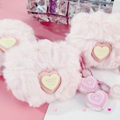 Cover Case Vỏ bảo vệ Airpod Lông Hồng trái Tim kèm móc khóa Airpod 1/2/3/Pro/Pro2