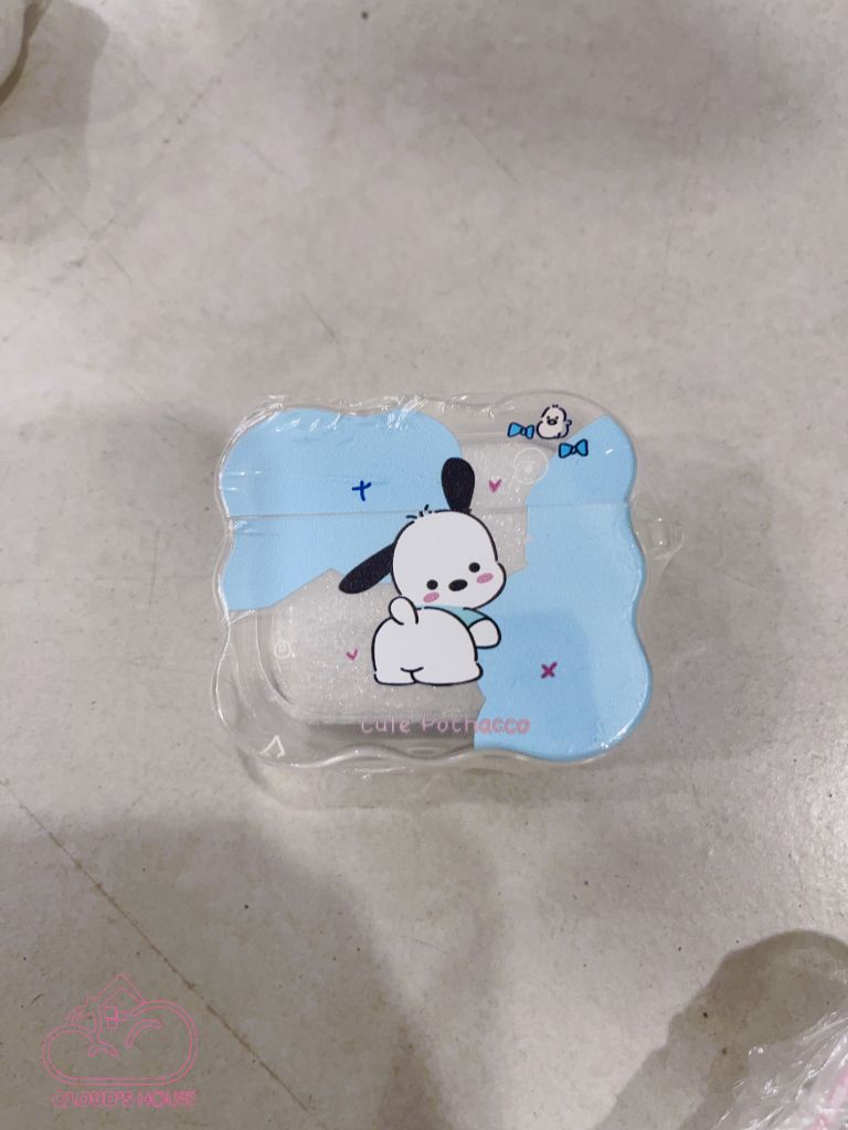 COVER AIRPOD Phao Trong Viền Gợn Sóng Cartoon Chống Shock (9 mẫu)