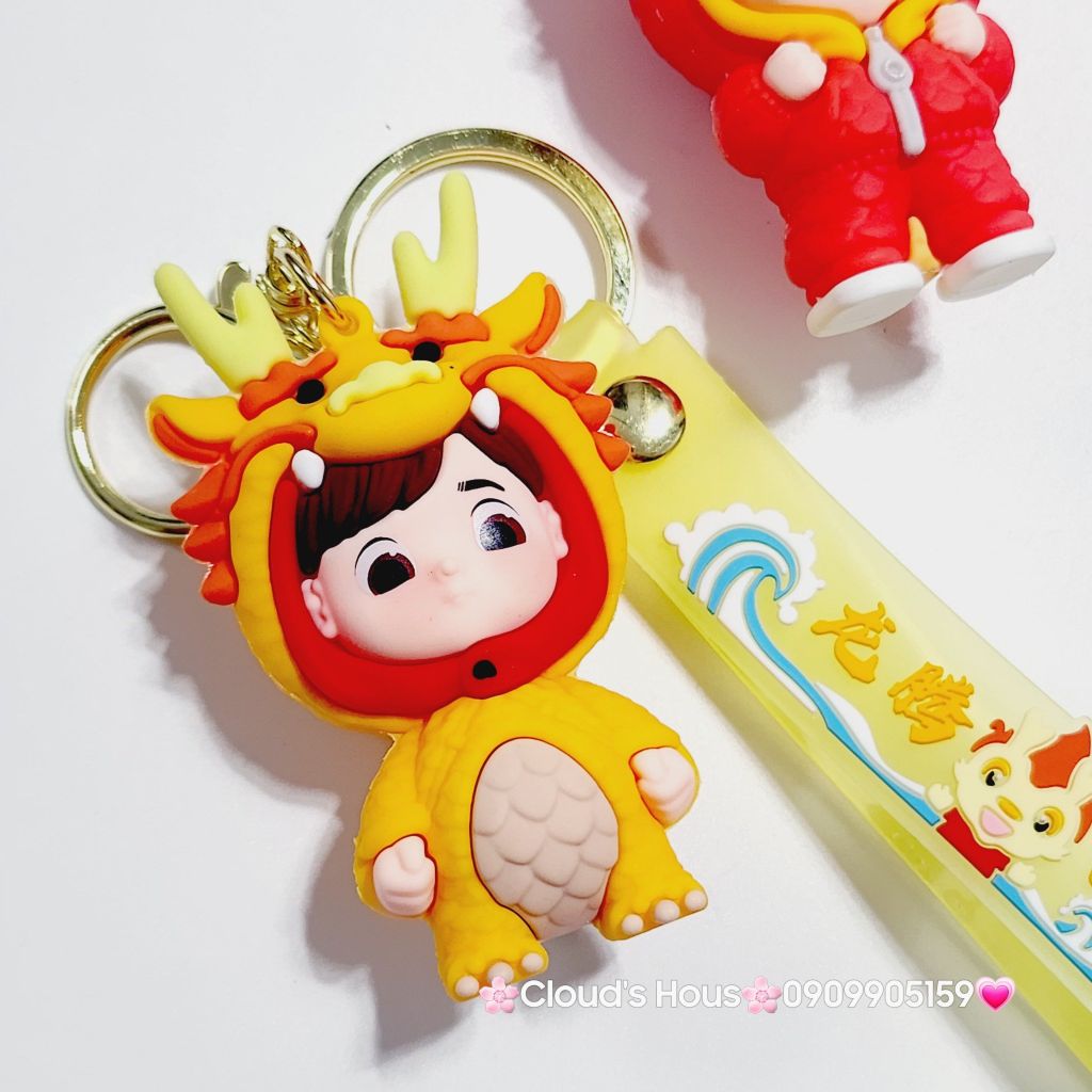 Móc Khóa Cậu Bé Cosplay Rồng TẾT
