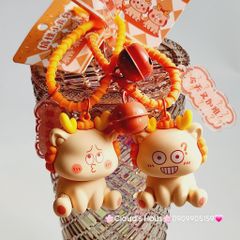 Móc Khóa Lân Ngồi Biểu Cảm Hài Hước Có Chuông - TẾT