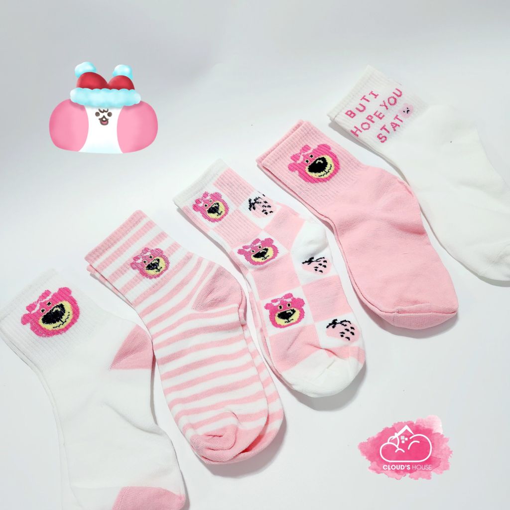 Tất vớ Gấu hồng Lotso