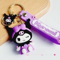 Móc Khóa Kuromi Đen & Tím