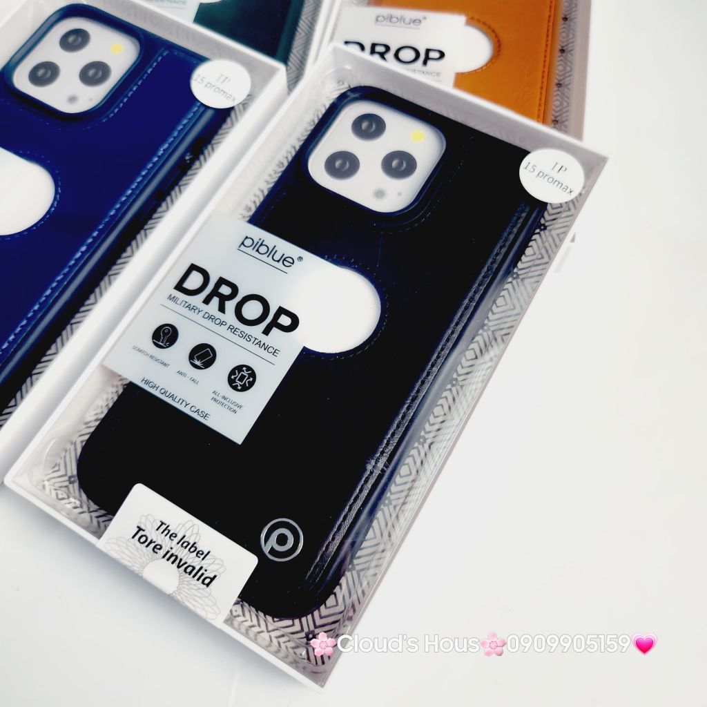 Case Ốp điện thoại iPhone Piblue Da Khoét Táo iPhone 15Promax