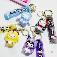 Móc Khóa Sanrio Kuromi Cinnamoroll Flan dây Only you