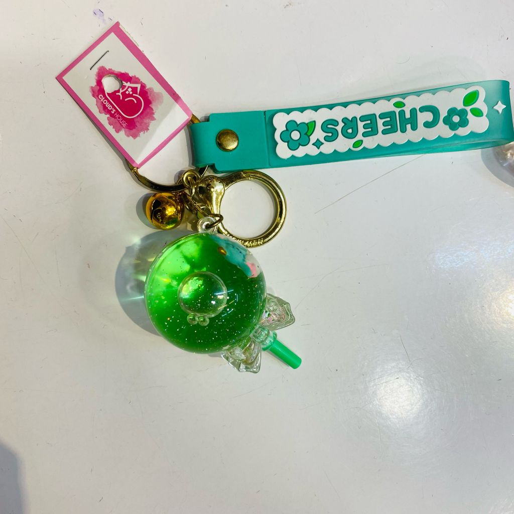 MÓC KHOÁ Kẹo Mút Bling Bling Nước