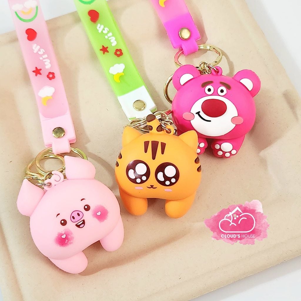 Móc khóa Cái mông Con thú Hologram