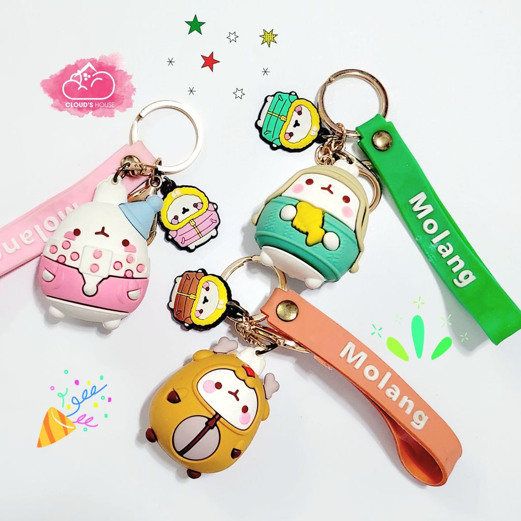 MÓC KHÓA Molang Tròn