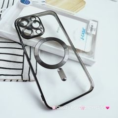 Case Ốp điện thoại iPhone J-Case Magsafe Trong Viền màu iPhone 15Promax
