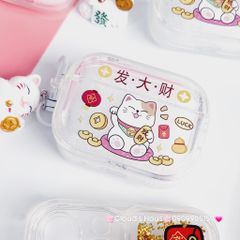 Cover Case Vỏ bảo vệ Airpod Mèo Thần Tài Vẫy Tay Charm Mèo Airpod 1/2/3/Pro/Pro2 - TẾT