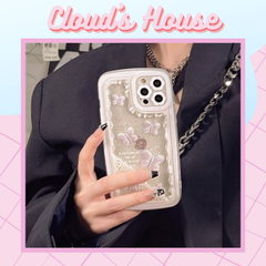 Case Ốp điện thoại iPhone Phao Bướm Butterfly Nước Bling bling iPhone 11/12/13/14/Plus/Pro/Promax