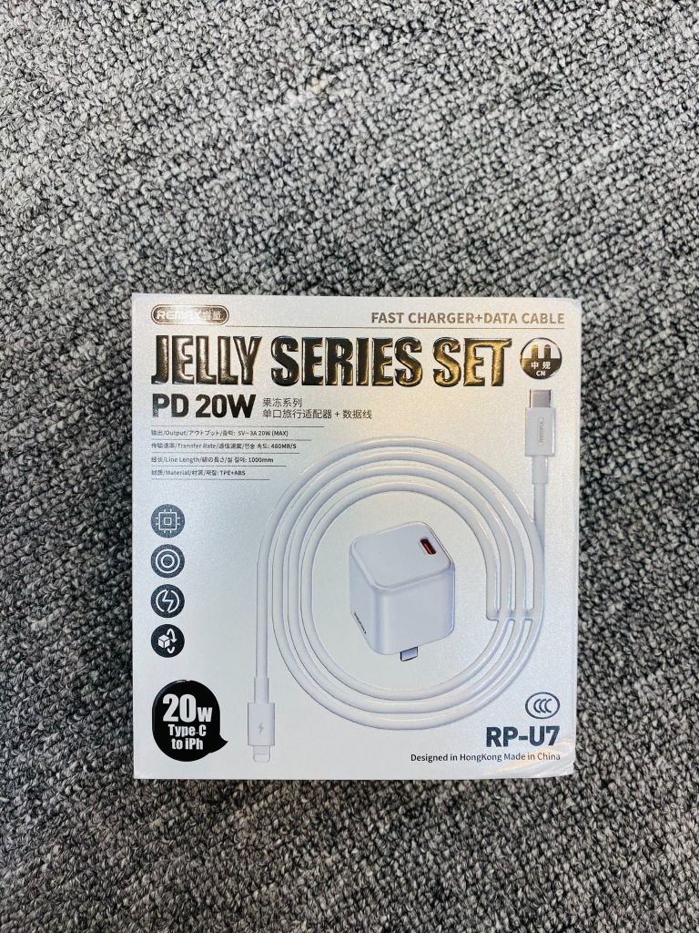 COMBO SẠC REMAX JELLY SERIES SET RP-U7