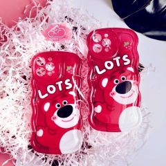 Case Ốp điện thoại iPhone Gấu dâu Lotso Chất Phao Viền gợn sóng iPhone 11/12/13/14/Plus/Pro/Promax