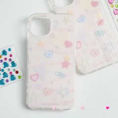 Case Ốp điện thoại iPhone Trái tim Đính đá iPhone 11/12/13/14/Pro/Promax