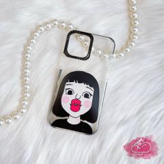 Case Ốp điện thoại iPhone Trong Chống Shock viền màu in hình kute (mẫu lẻ)