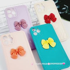 CASE IPHONE ICON NỔI Bóng Nơ Xinh Xắn