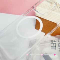 Case Ốp điện thoại iPhone Likgus Trong Magsafe Không Vàng iPhone 11/12/13/14/15/16/Pro/Plus/Promax